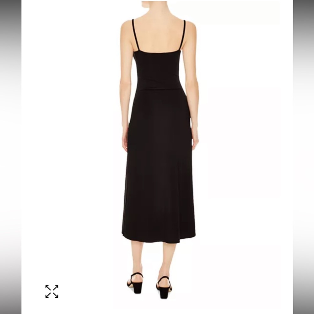 Sandro Black Walace Snap Detail Knit Midi Dress - Picture 4 of 11